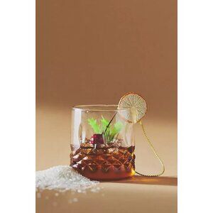 Anthropologie Old Fashioned Drink Cocktail Ornament NWT